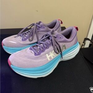 Hoka Women's Lavender and Aqua Athletic Shoes